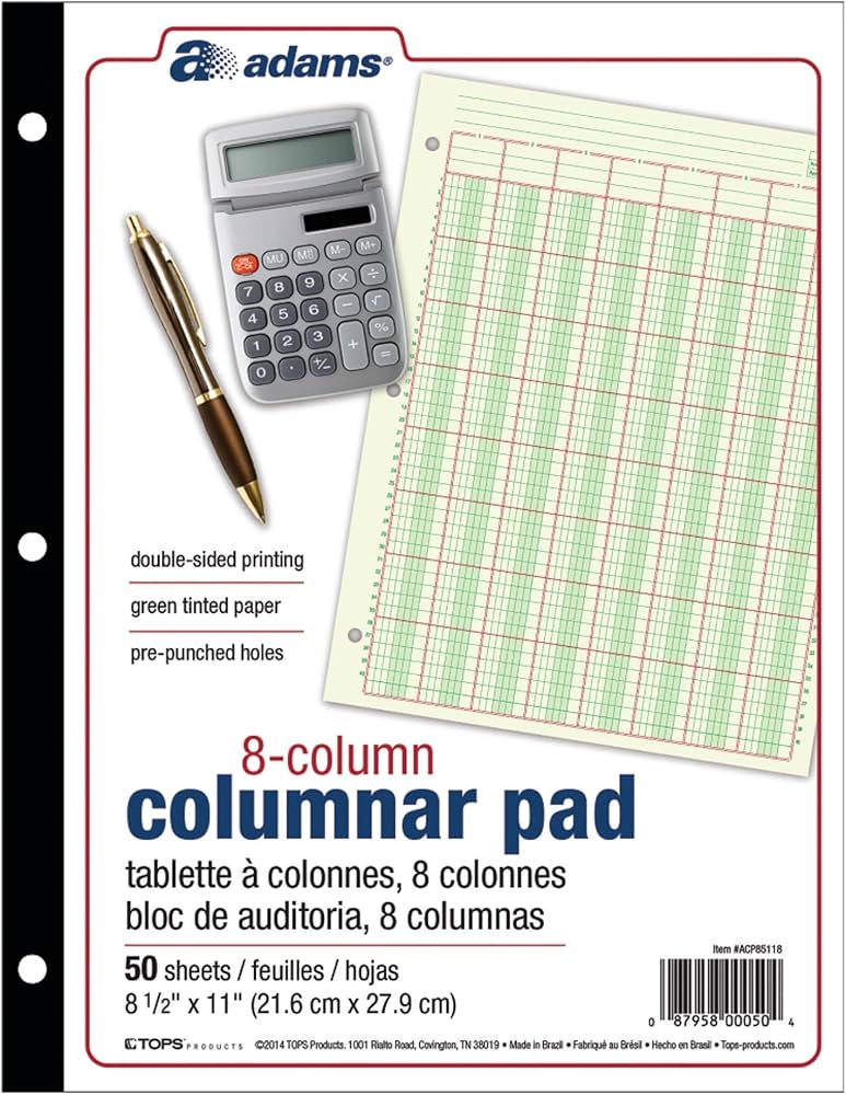 Columnar Pad 8 Columns