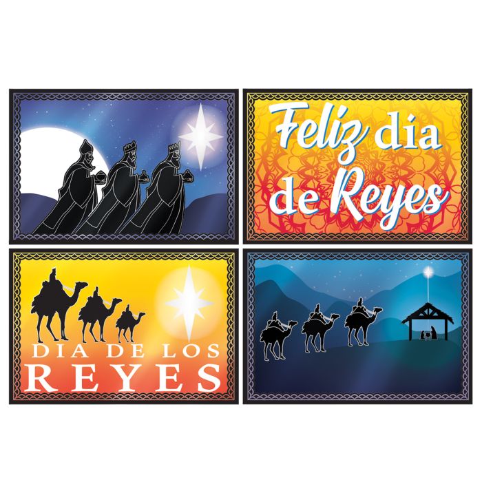 Foil Three Kings Day Cutouts