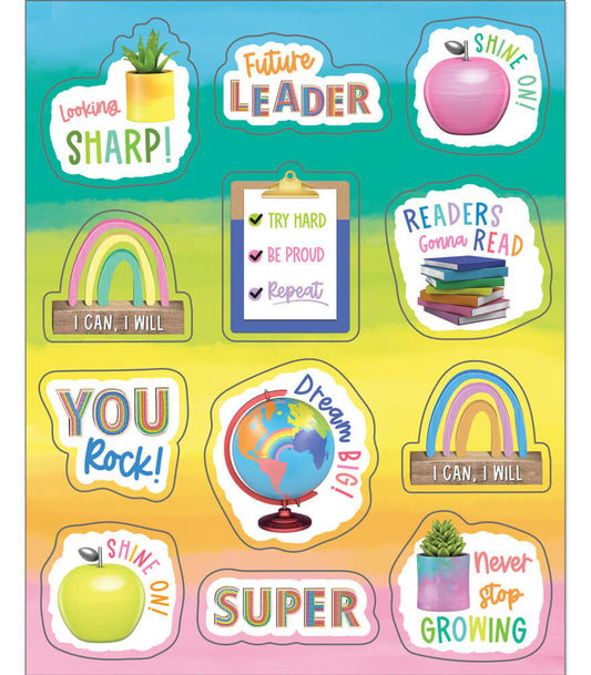 Creatively Inspired Motivational Shape Stickers [PK-72]