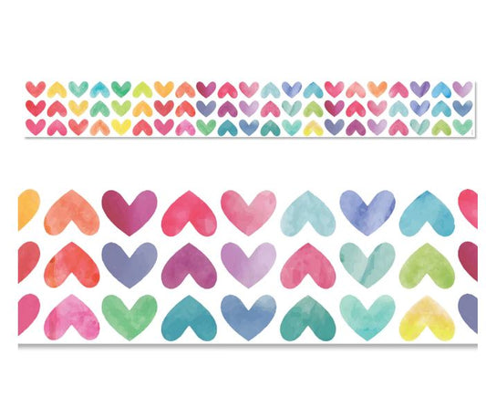 Border Colorful Hearts