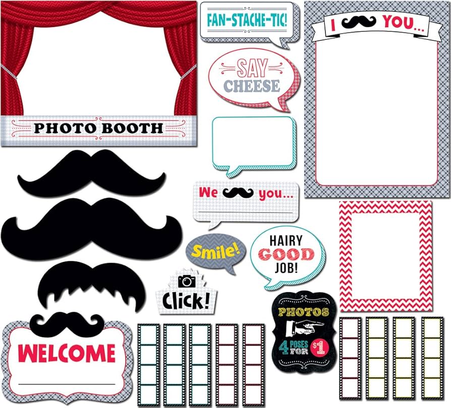 BBS Mustache Photo Booth (24 pcs)