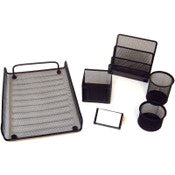 Desk Org Black Mesh 6pcs