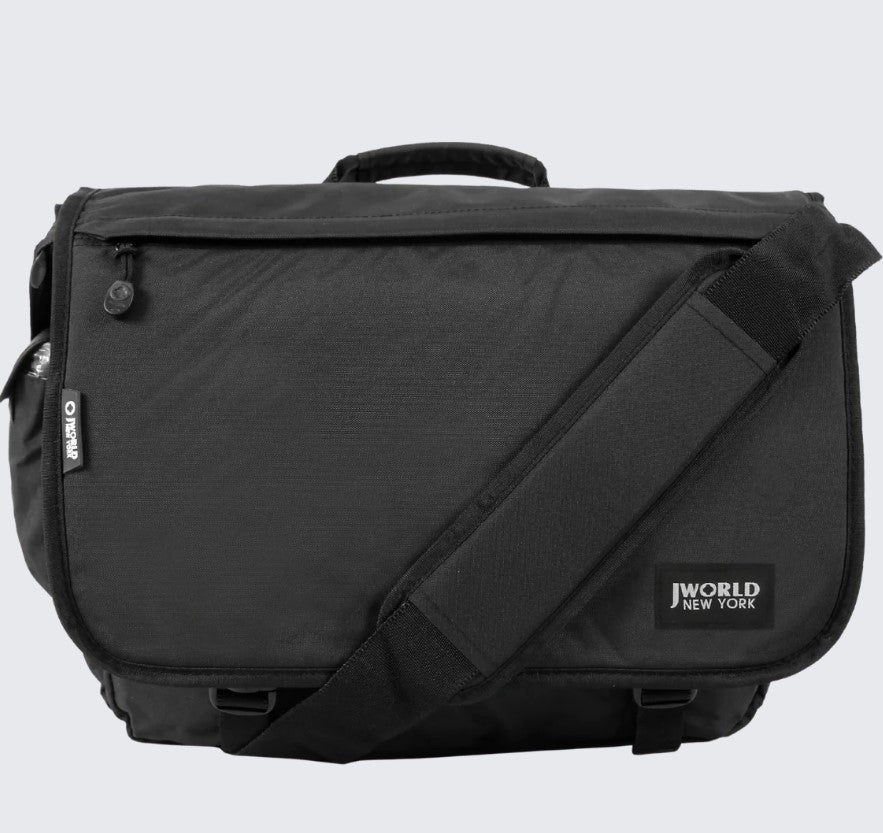 Thomas Laptop Messenger Bag - Black