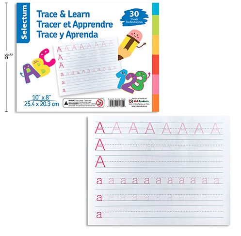 Write Pad ABC Learn to Write 10x8" 30 Sheets