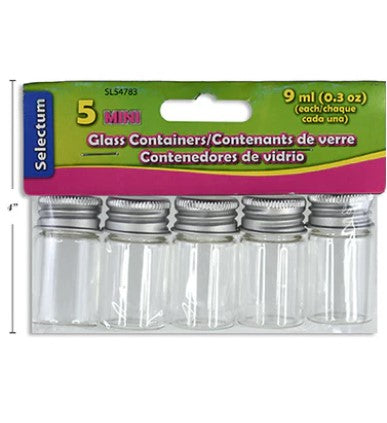 Mini Glass Containers [pk-5]