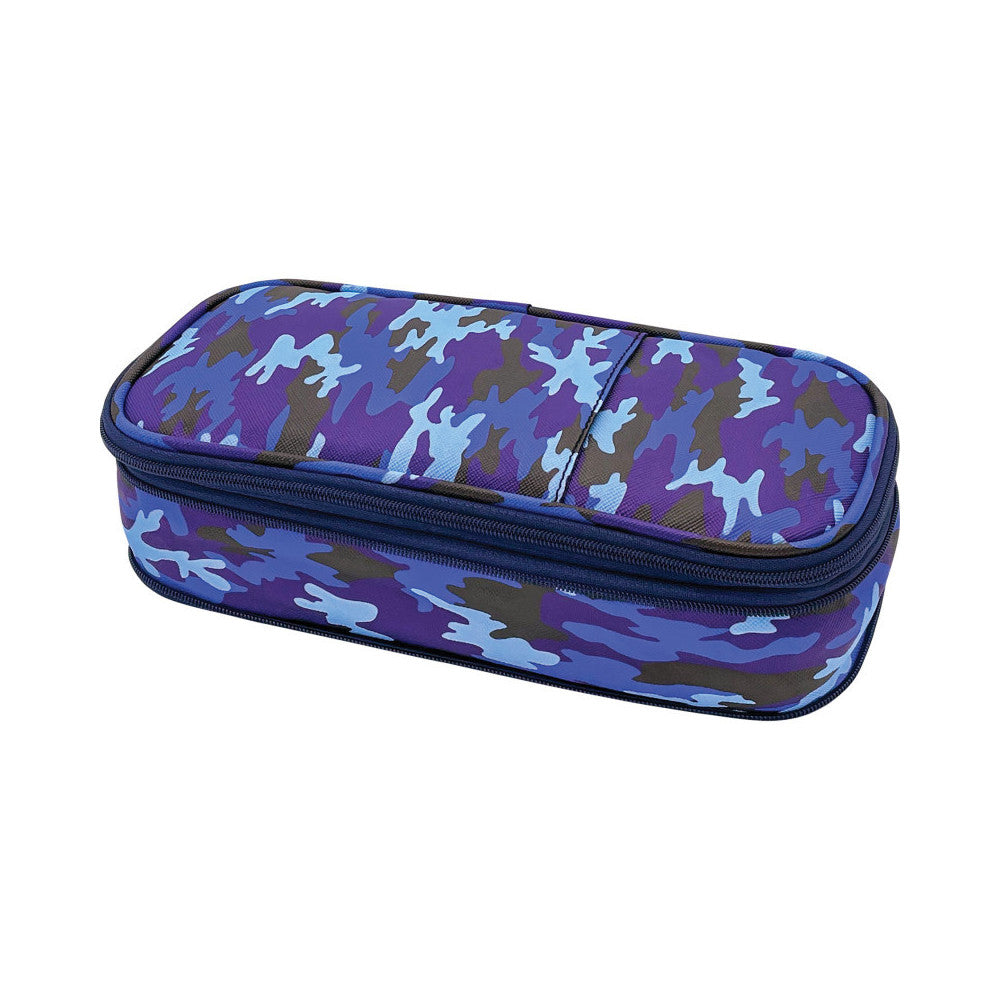 Pencil Case Blue Camo