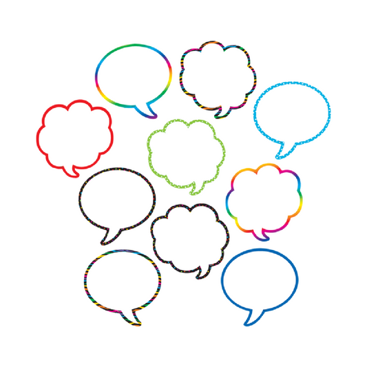 Accents Colorful Speech/Thought Bubbles [pk-30]