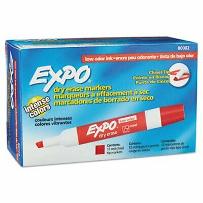 Low-Odor Dry-Erase Marker, Broad Chisel Tip [Pk-12]