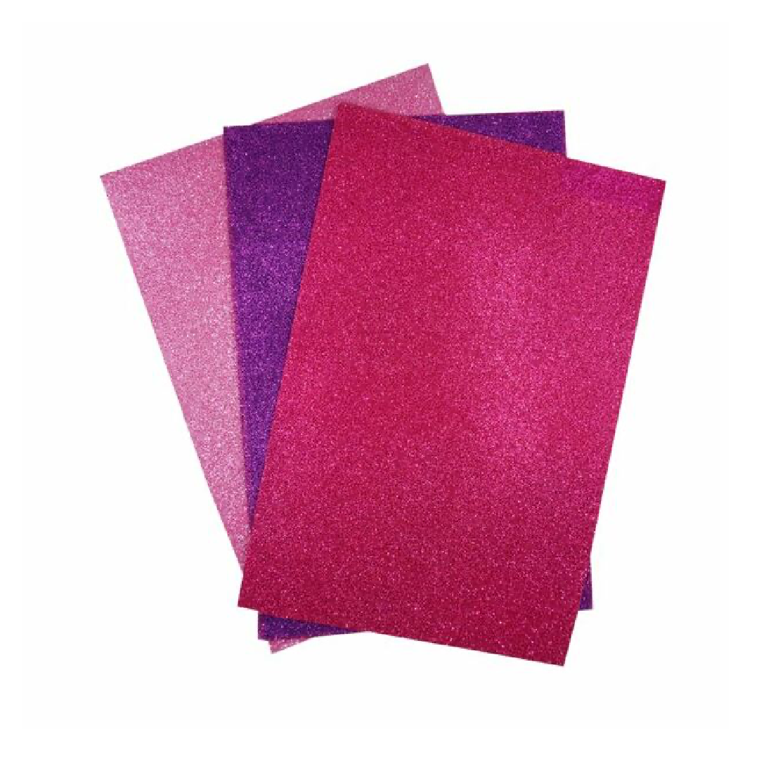 Foamy Glitter 8.5 x 11.5" Asst. [pk-3]