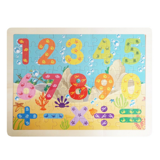 Jigsaw Wooden Puzzle Numbers