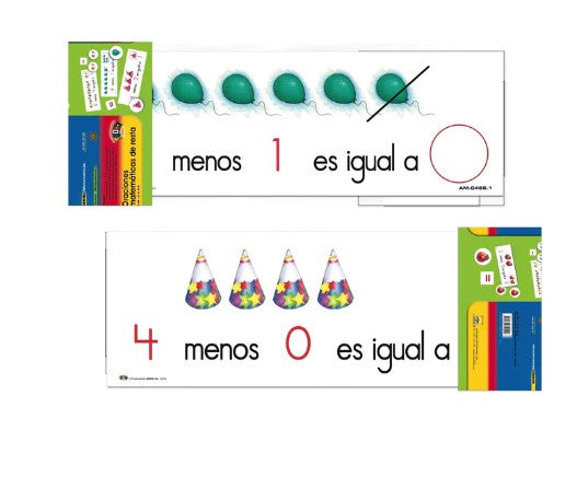 Oraciones Matemáticas de Resta (Franjas)