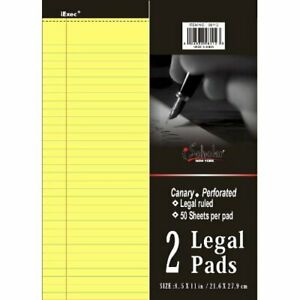 Pad Canary Letter Size (2/pack)