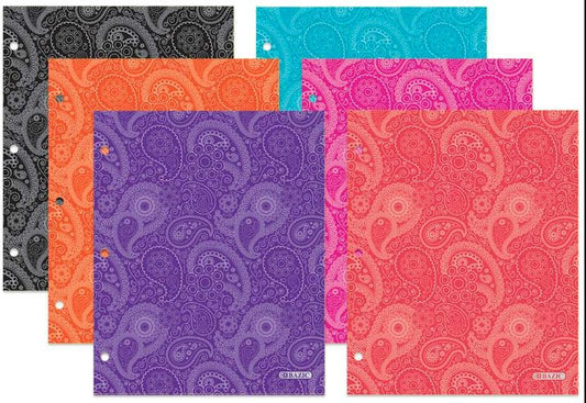 Twin Pocket Folder Paisley [EACH]