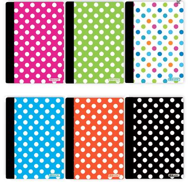 Memo Book 5" x 7" Polka Dots [EACH]