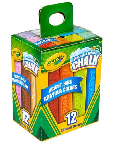 Sidewalk Chalk Washable 12-Colors