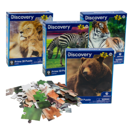 Wild Animals 3D Puzzles [50 Pieces]