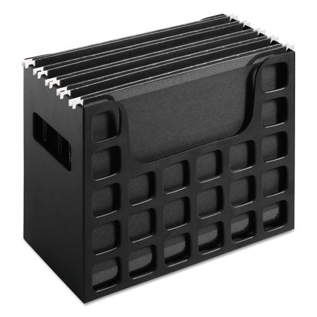 Desktop Hanging File Plastic Black, DecoFlex