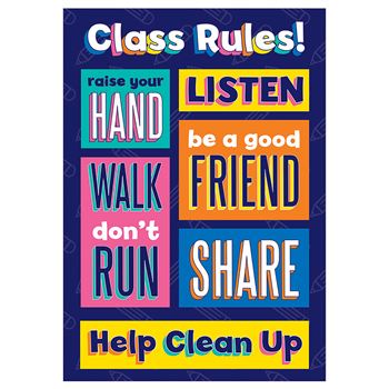 Poster Class Rules – Humacao School Supply