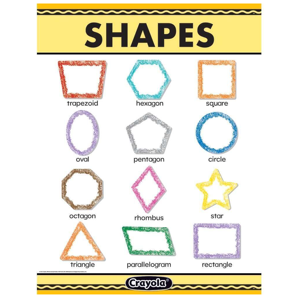 Poster Shapes Crayola 17"x22"