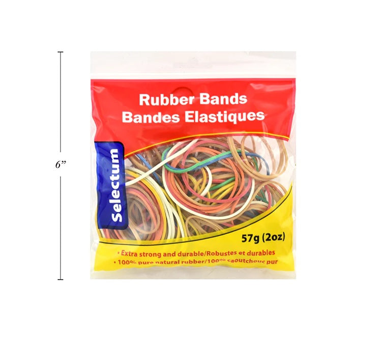 Rubber Bands Assorted (2oz)