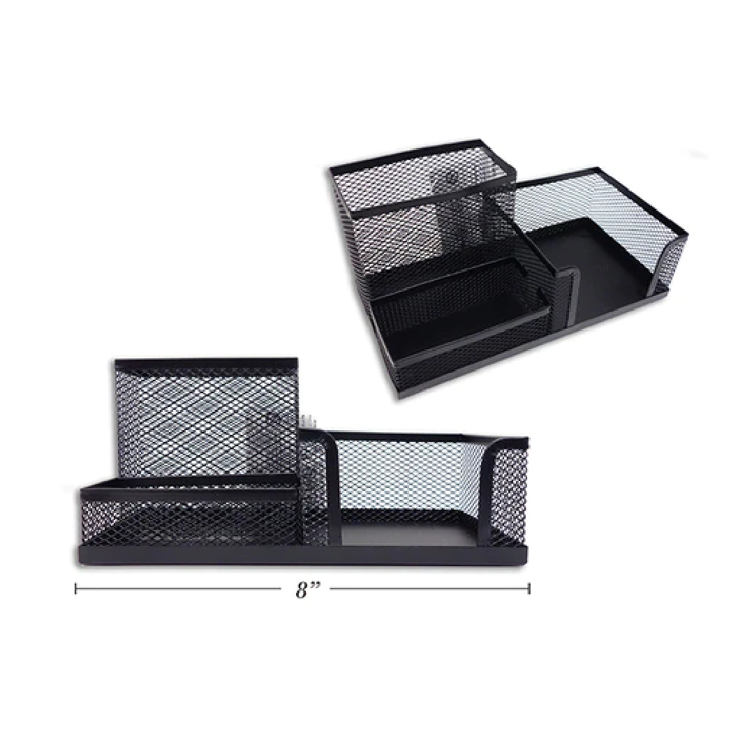 Desk Organizer Metal Wire Tray Black