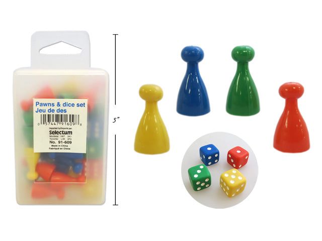 Game Dice & Pawn Set