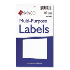 Labels White 1 x 3" (250/ pack)