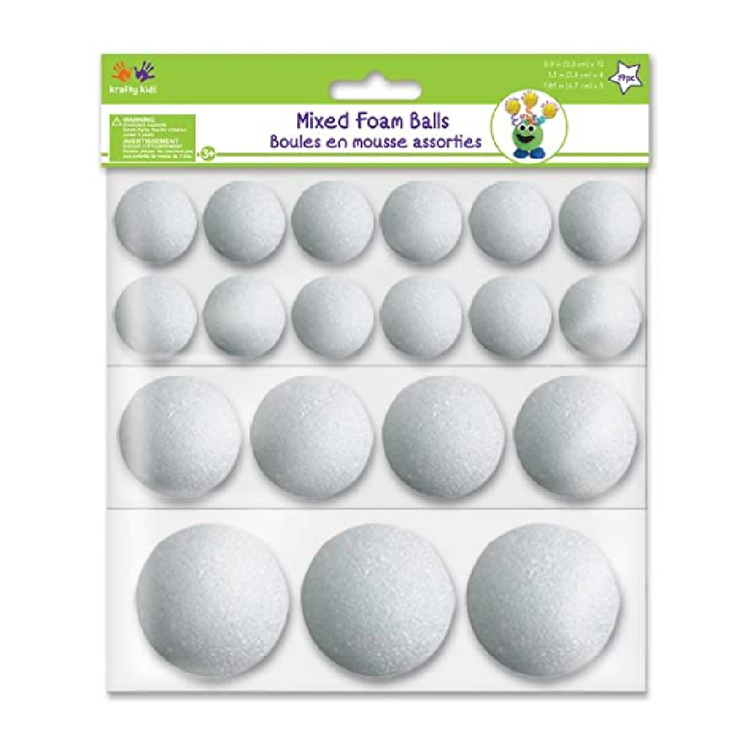 Foam Balls Asst. [pk-19]