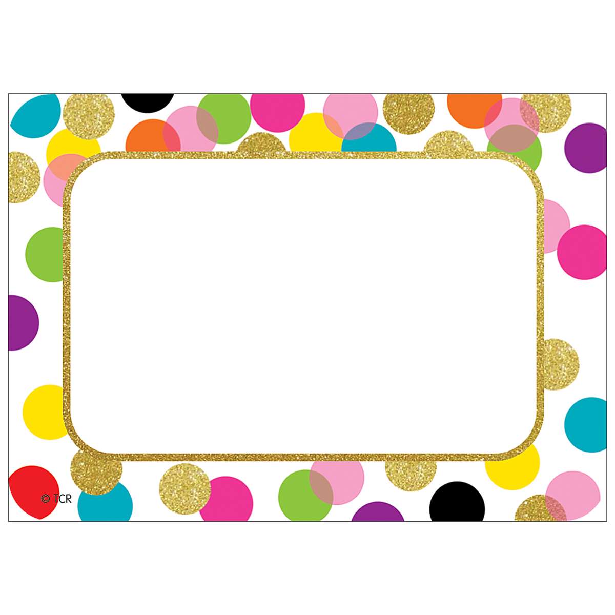 "Confetti" Name Tags/Labels [pk-36]