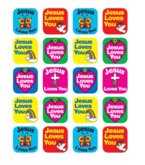 Jesus Loves You Stickers