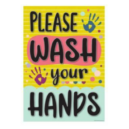 Please Wash Your Hands Positive Poster