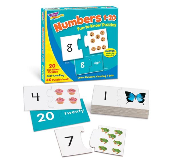 Numbers 1-20 Fun-to-Know Puzzles