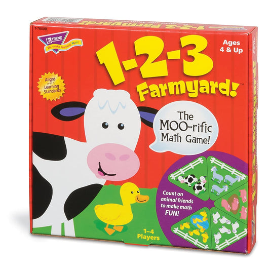 1-2-3 Farmyard! Ages 4 & up